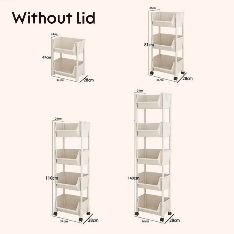 📦 Slim Rolling Cart ✨ Slide-Into-Gaps, Clutter Killer ✨
