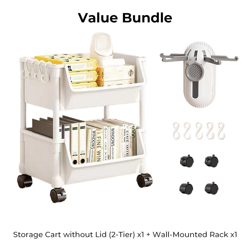📦 Slim Rolling Cart ✨ Slide-Into-Gaps, Clutter Killer ✨