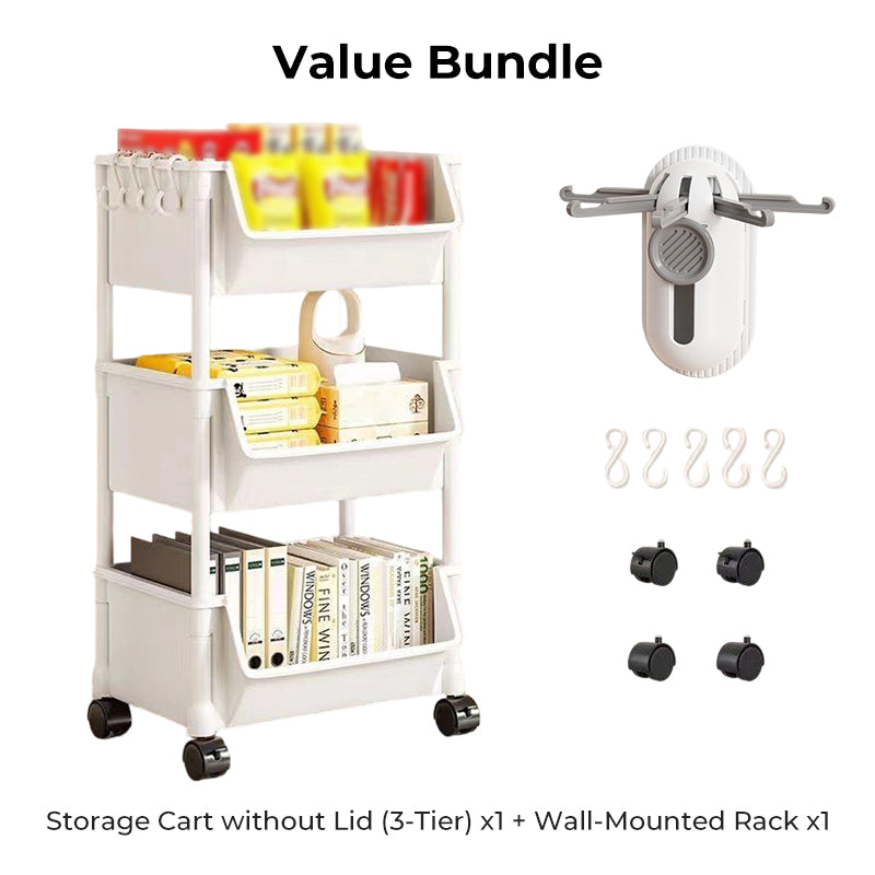 📦 Slim Rolling Cart ✨ Slide-Into-Gaps, Clutter Killer ✨
