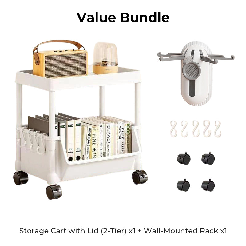 📦 Slim Rolling Cart ✨ Slide-Into-Gaps, Clutter Killer ✨
