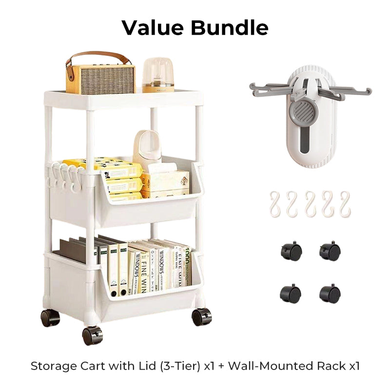 📦 Slim Rolling Cart ✨ Slide-Into-Gaps, Clutter Killer ✨