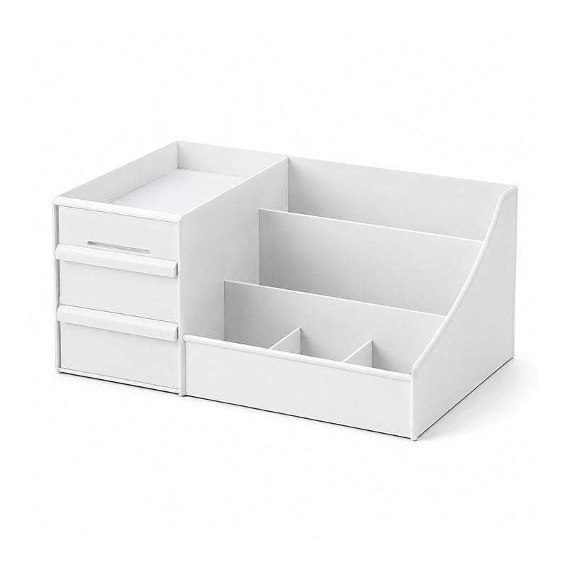 💥Desktop Makeup Organizer with Drawers – Space-Saving PP Design, Multi-Tiered Storage & Portable Slide Drawers ✨