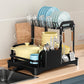 Double-Layer Kitchen Tableware Drying Rack