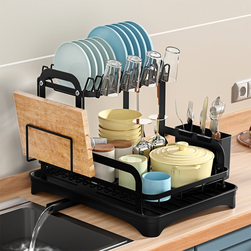 Double-Layer Kitchen Tableware Drying Rack