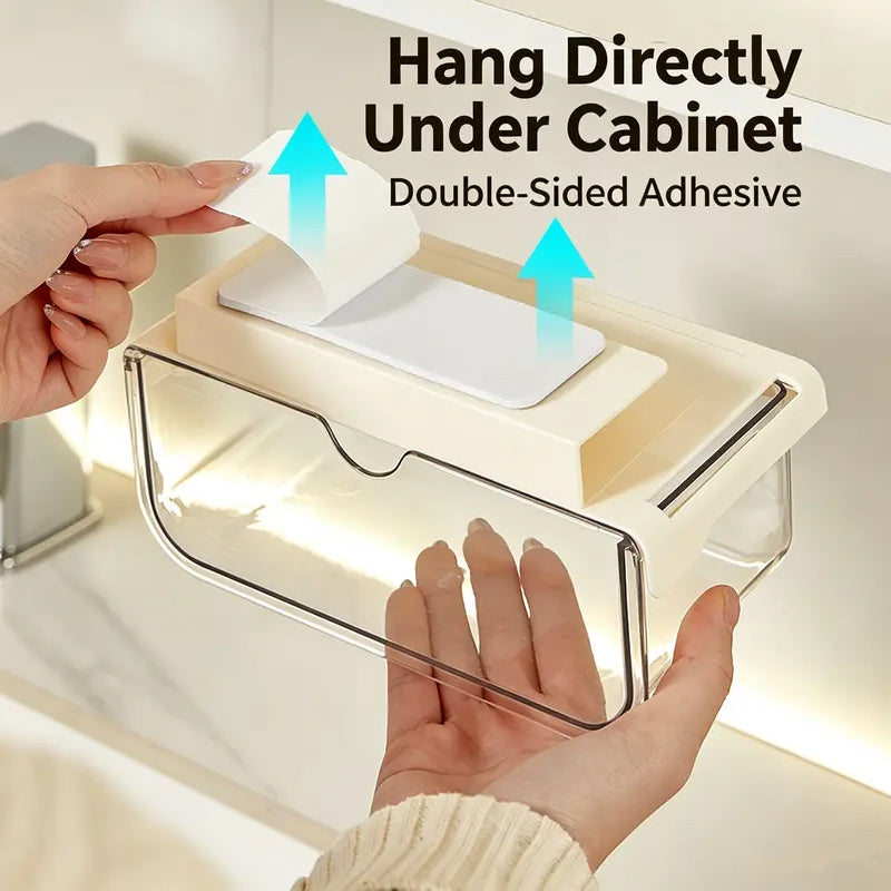 Under Shelf Pull-Out Drawer Organizer