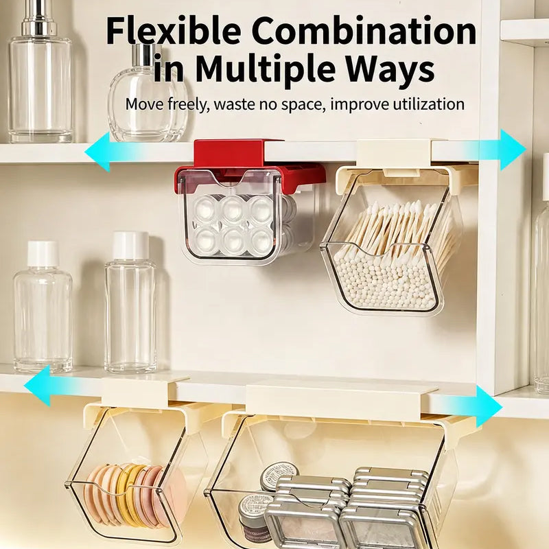 Under Shelf Pull-Out Drawer Organizer