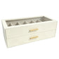 2-Tier Sunglasses Organizer Box with Transparent Glass Top Display