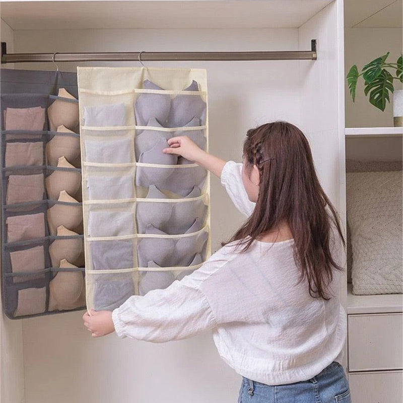Double-Sided Storage Underwear Hanging Organizer