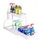 🔥2-Tier Pull-Out Under Sink Organizer.The kitchen, bathroom, and bedroom—these storage solutions help keep your home clean and tidy.