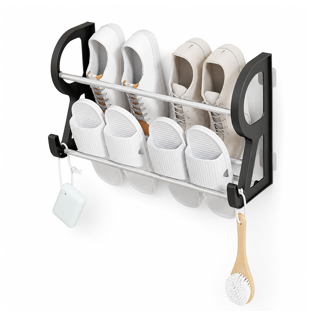 Drill-Free Wall-Mounted Shoe Rack
