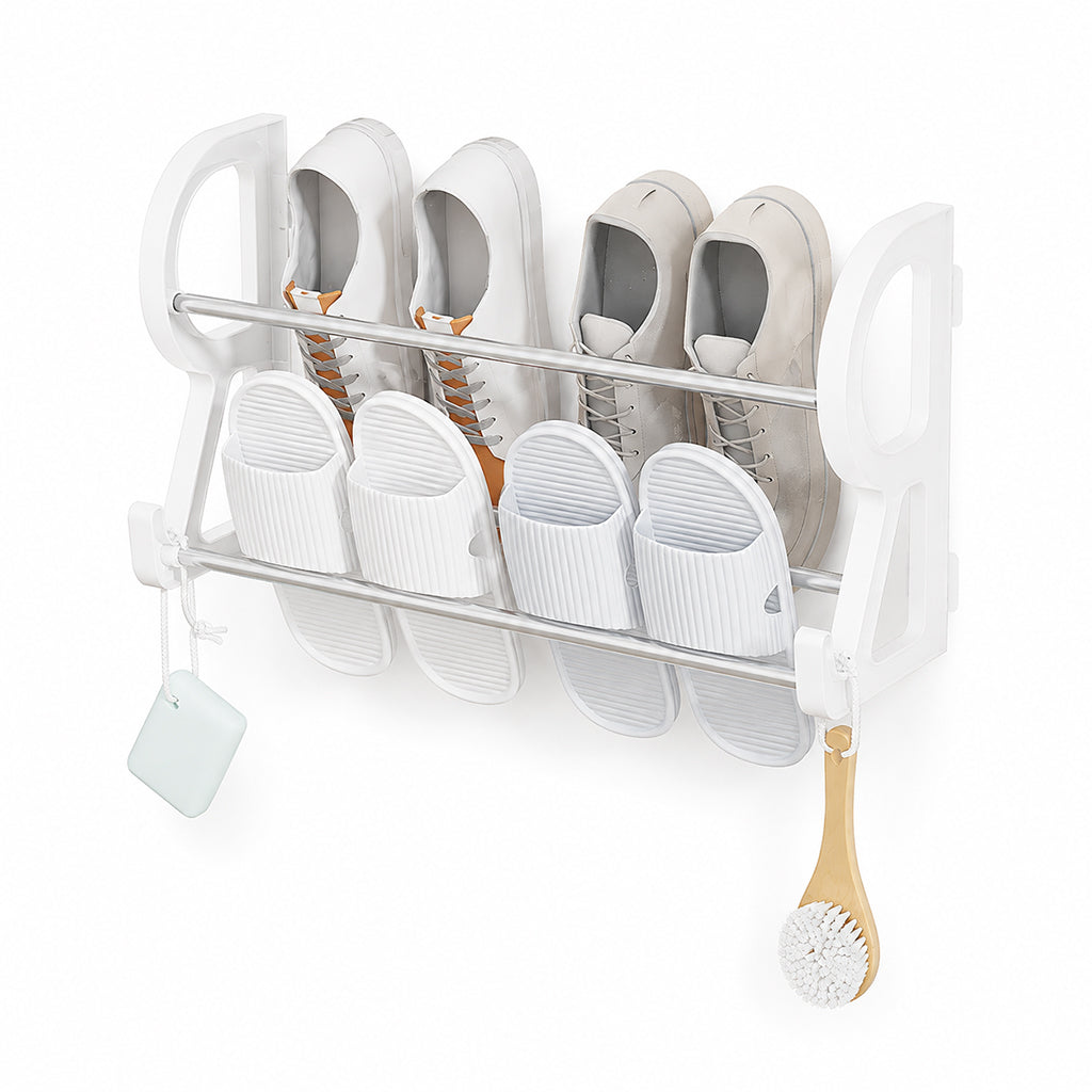 Drill-Free Wall-Mounted Shoe Rack