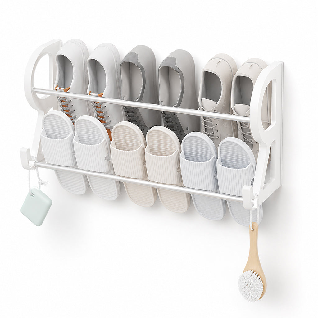 Drill-Free Wall-Mounted Shoe Rack