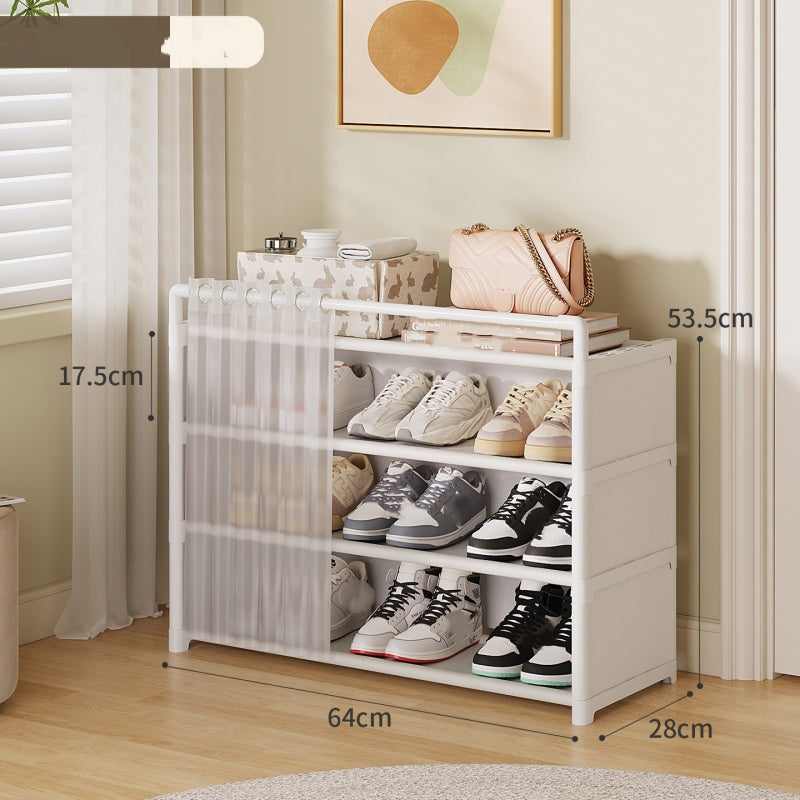 👟 🏠 Multi-Layer Shoe Rack – 360° Dustproof Protection, Removable Shelves & Dual Top Drawers – Compact Space-Saving Design ✨