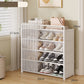 👟 🏠 Multi-Layer Shoe Rack – 360° Dustproof Protection, Removable Shelves & Dual Top Drawers – Compact Space-Saving Design ✨