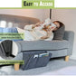 🛏️Bedside Hanging Storage Bag‑Multi‑Pocket Bed Caddy Organizer, Felt Hanging Pouch for Dorm Bunk Bed Hold Tablet Book Phone Stationery
