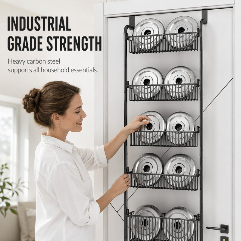 Over the Door Hanging Storage Basket Organizer