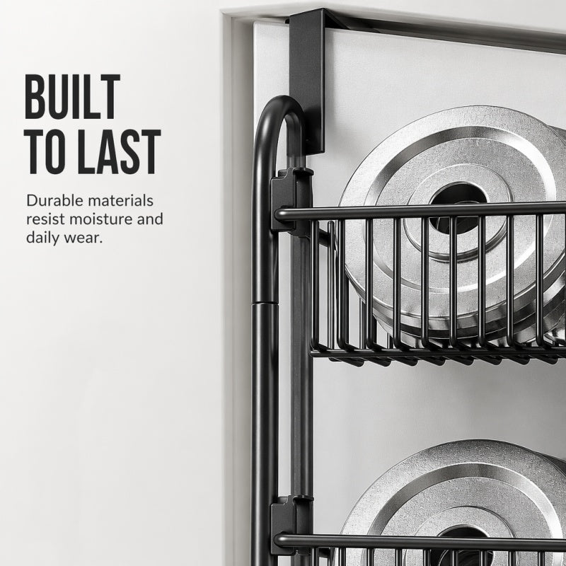 Over the Door Hanging Storage Basket Organizer