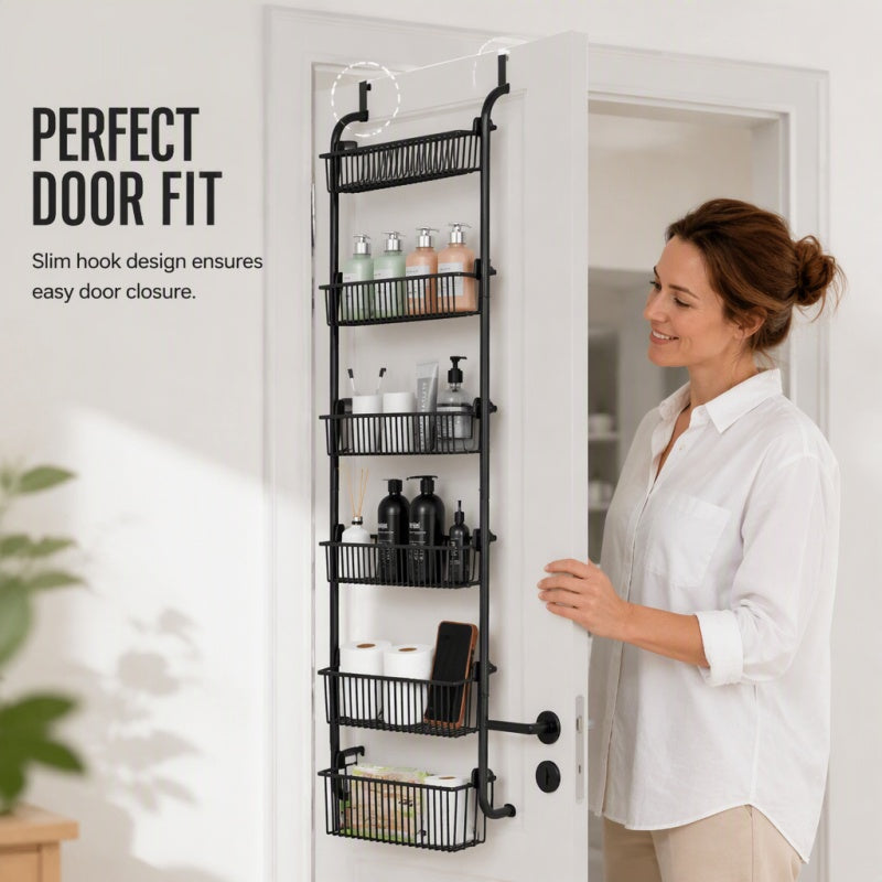 Over the Door Hanging Storage Basket Organizer