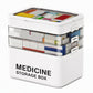 Large Plastic Medicine Storage Box with Multi-Layer Divided Compartments Portable Family Emergency First Aid Organizer Box💊📦