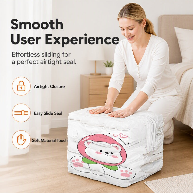 🥳Vacuum Storage Bags – Pump-free, 3D compression & leak-proof. Maximize space – grab yours! ✅