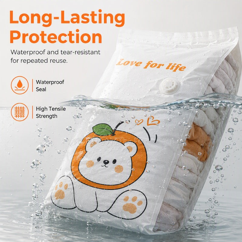 🥳Vacuum Storage Bags – Pump-free, 3D compression & leak-proof. Maximize space – grab yours! ✅