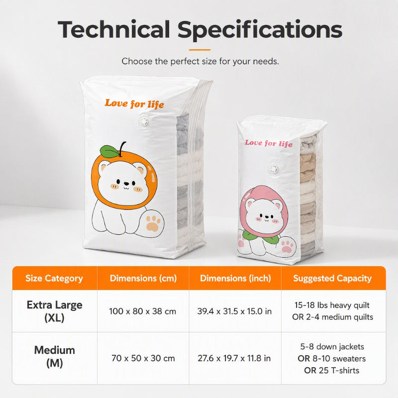 🥳Vacuum Storage Bags – Pump-free, 3D compression & leak-proof. Maximize space – grab yours! ✅