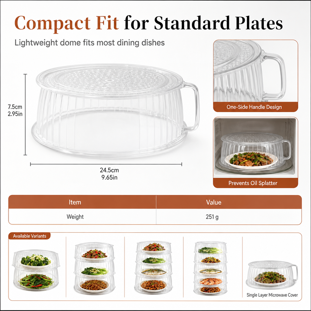 ⏳Time-Limited Special⏰Multi-Layer Stackable Microwave Food Cover