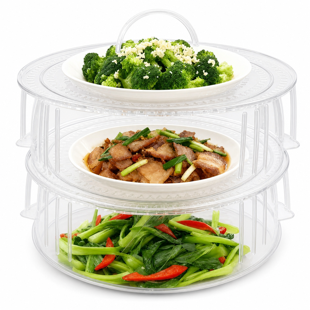 ⏳Time-Limited Special⏰Multi-Layer Stackable Microwave Food Cover