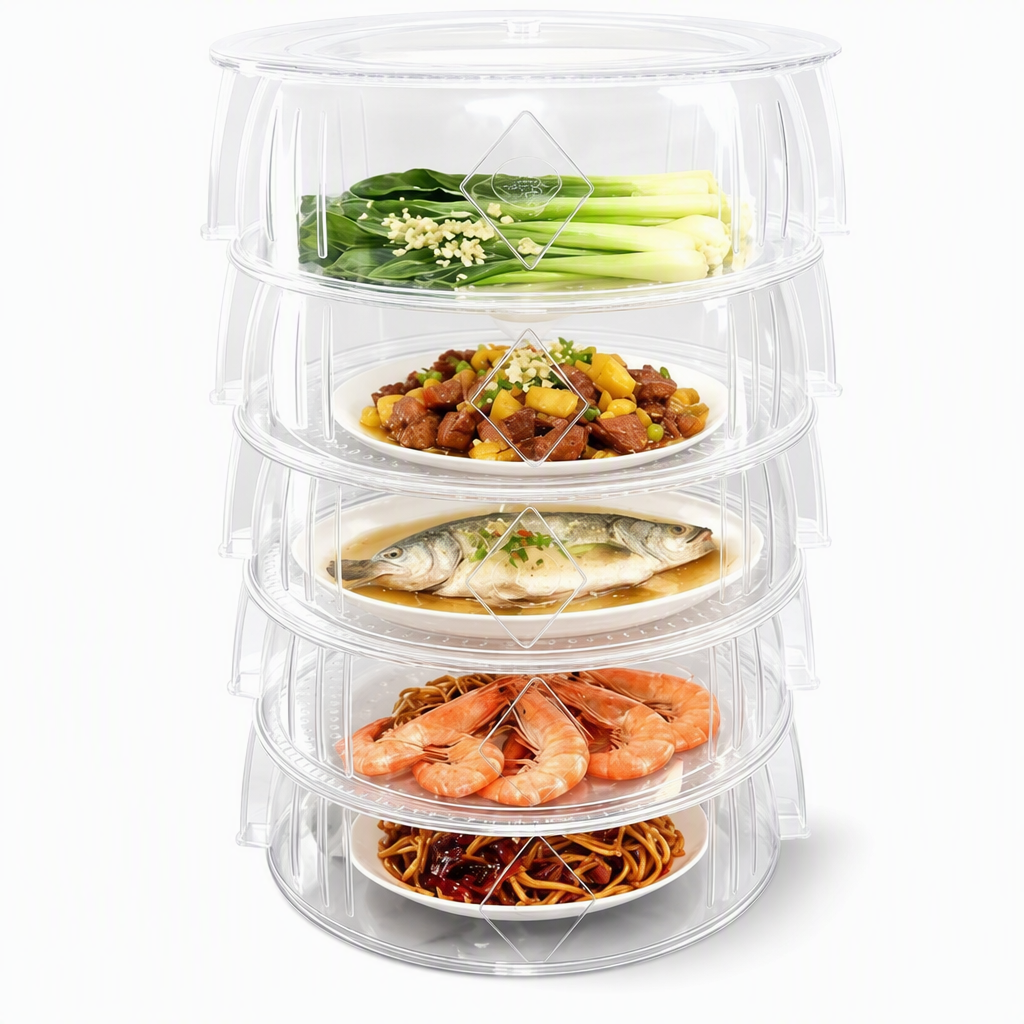 ⏳Time-Limited Special⏰Multi-Layer Stackable Microwave Food Cover