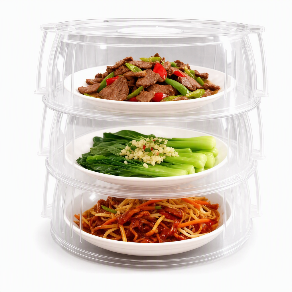 ⏳Time-Limited Special⏰Multi-Layer Stackable Microwave Food Cover