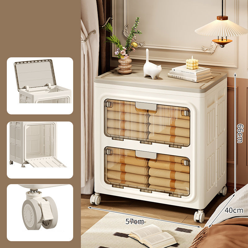Large Foldable Storage Bin with Wheels