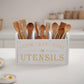 "Cook Eat Bake" Wooden Organizer Box