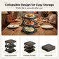 🍽️ 📦 4-Tier Bowl Storage Rack – Foldable, Stable & Maximizes Your Kitchen Space