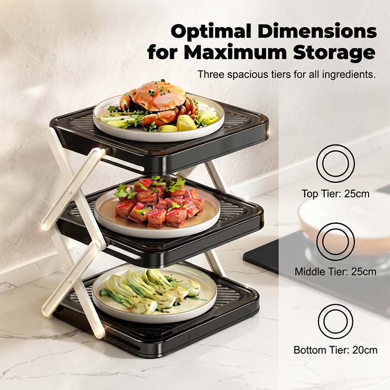 🍽️ 📦 4-Tier Bowl Storage Rack – Foldable, Stable & Maximizes Your Kitchen Space