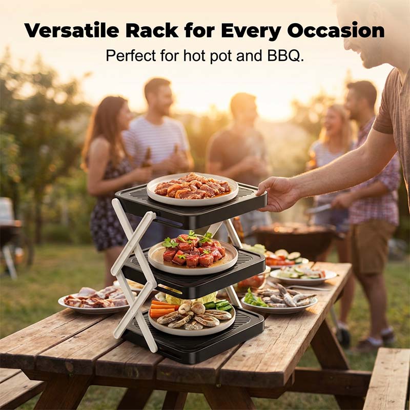 🍽️ 📦 4-Tier Bowl Storage Rack – Foldable, Stable & Maximizes Your Kitchen Space