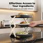 🍽️ 📦 4-Tier Bowl Storage Rack – Foldable, Stable & Maximizes Your Kitchen Space