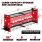 Wall Mounted Heavy Duty Iron Power Tool Organizer and Garage Drill Storage Rack