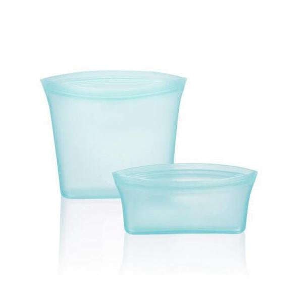Reusable Silicone Zip Containers-Set of two (one large, one small)