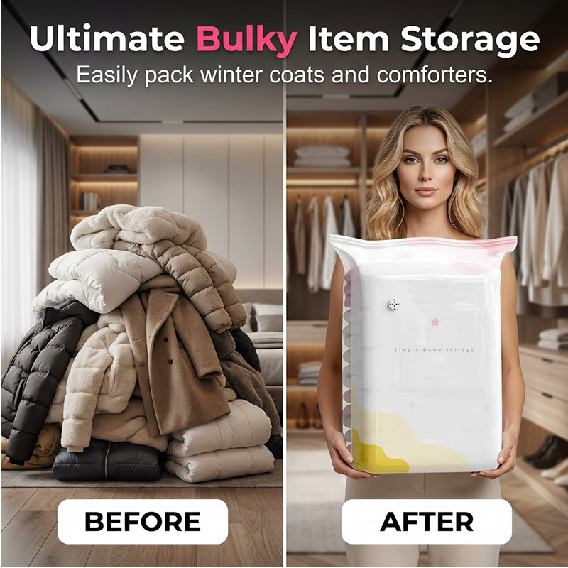 📢📢50% OFF !! ⏰Press-to-Compress Vacuum Storage Bags